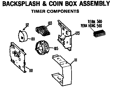GE WWC6630ABL timer assembly diagram