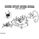 GE DDE7108VJL blower and drive assembly diagram