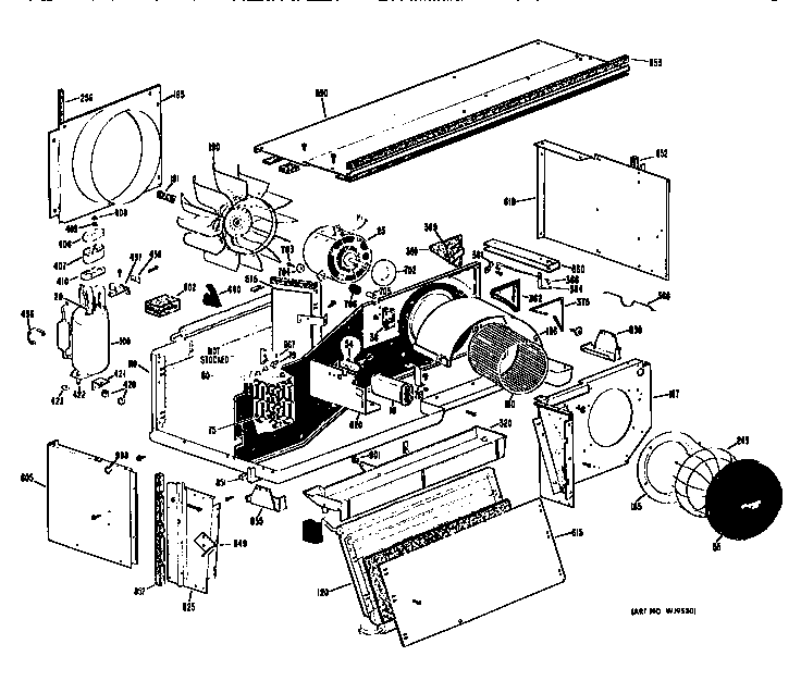 GE A2B368DACSR1 replacement parts diagram