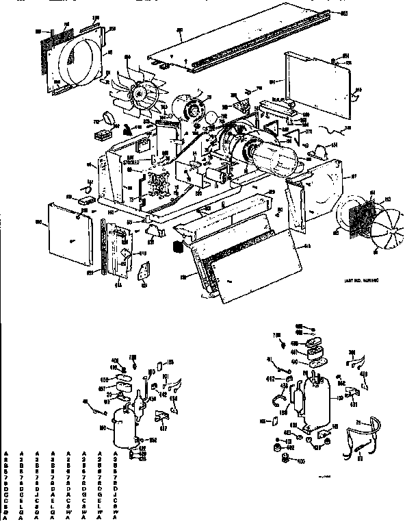 GE A2B678DGELWA replacement parts diagram