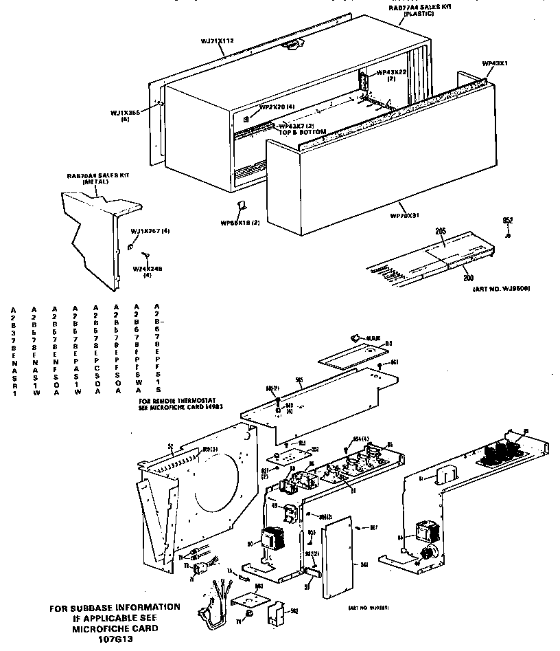 GE A2B578EPAS1W fuses diagram