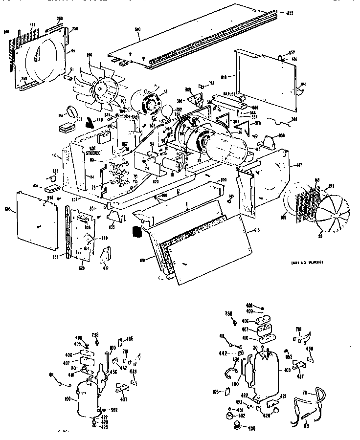 GE A2B578EPAS1W chassis diagram