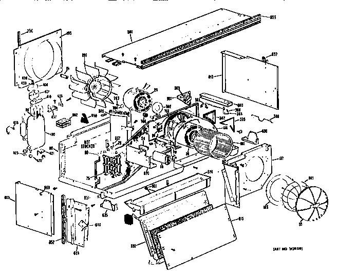 GE JP386B9R1BC chassis diagram