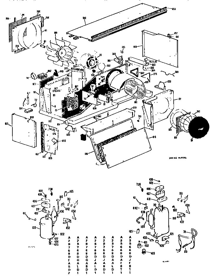 GE A2B768DJALD1 chassis diagram