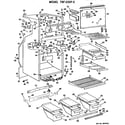 GE TBF23DFC cabinet parts diagram