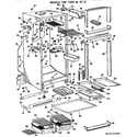 GE TBF15ZFB cabinet parts diagram