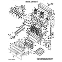 GE JBP26*F3 main body/cooktop/controls diagram