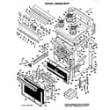 GE JB500G*H4 main body/cooktop/controls diagram