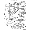 GE TBX23DGB cabinet parts diagram