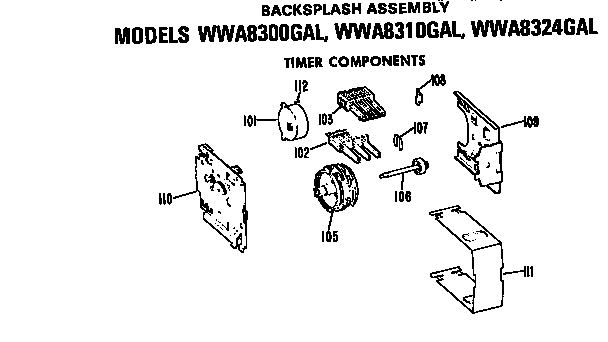 GE WWA8324GAL timer diagram