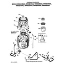 GE WWA8314VKL tub/basket and agitator diagram