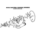 GE DDE9200GAL blower and drive assembly diagram