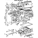 GE TBX20ZGR cabinet parts diagram