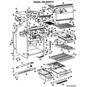 GE TBX20DGR cabinet parts diagram