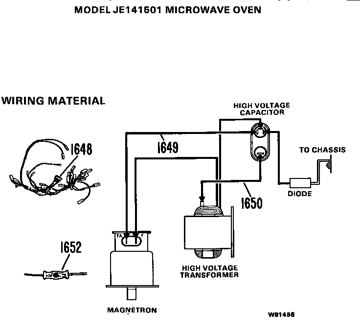 GE JE141501 wiring material diagram