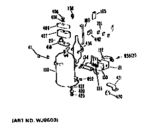 GE A3B589DAASQ2 compressor diagram
