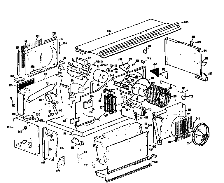 GE A3B589DAASQ2 replacement parts diagram