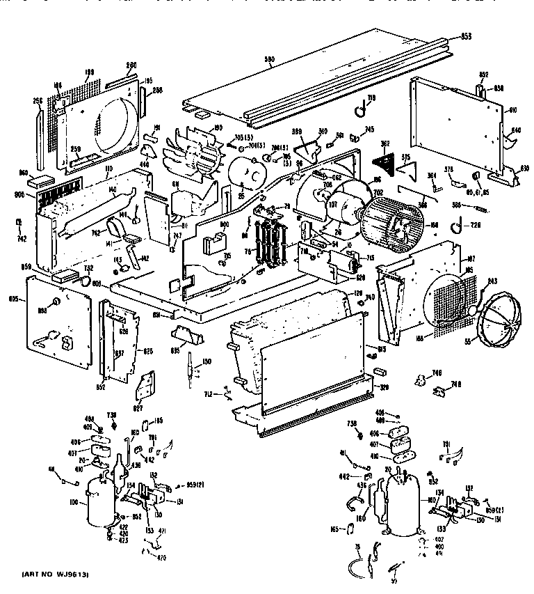 GE A3B798EPASD1 replacement parts diagram