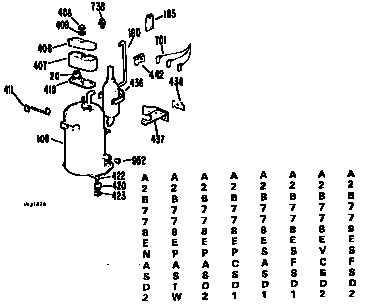 GE A2B778ESASD1 compressor diagram