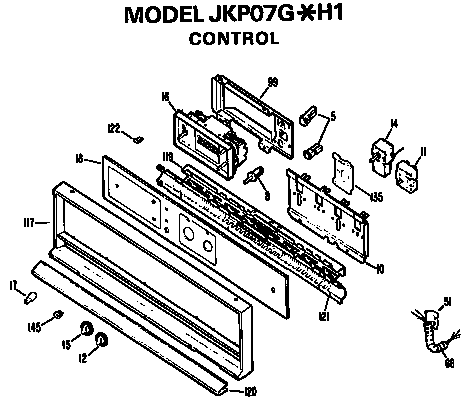 GE JKP07G*H1 control diagram
