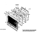 GE JKP27G*H1 door diagram
