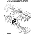 GE JGBC17GEH1 cooktop & doors diagram
