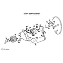 GE DDG4580GCL blower and drive assembly diagram
