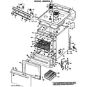 GE JBS03*J1 main body/cooktop/controls diagram
