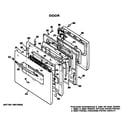 GE JKP27J1 door diagram