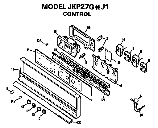 GE JKP27G*J1 controls diagram