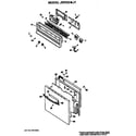 GE JRP03*J1 controls/door diagram