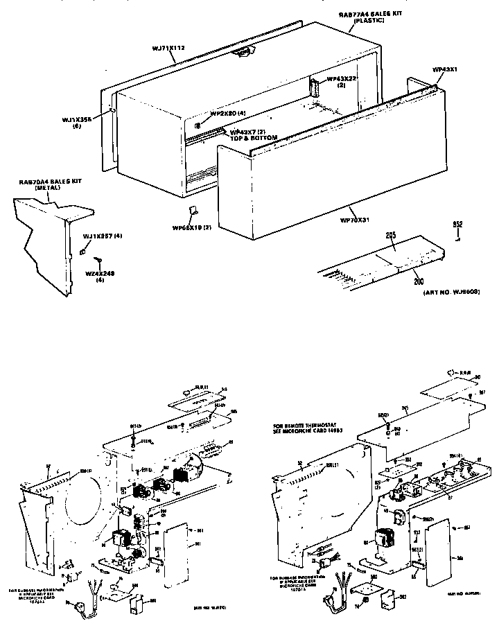 GE A3B683DJASW1 control box/cabinet diagram
