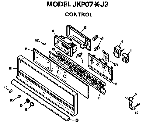 GE JKP07*J2 controls diagram