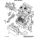 GE JBP22*J2 main body/cooktop/controls diagram