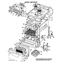 GE JBS16*J2 main body/cooktop/controls diagram