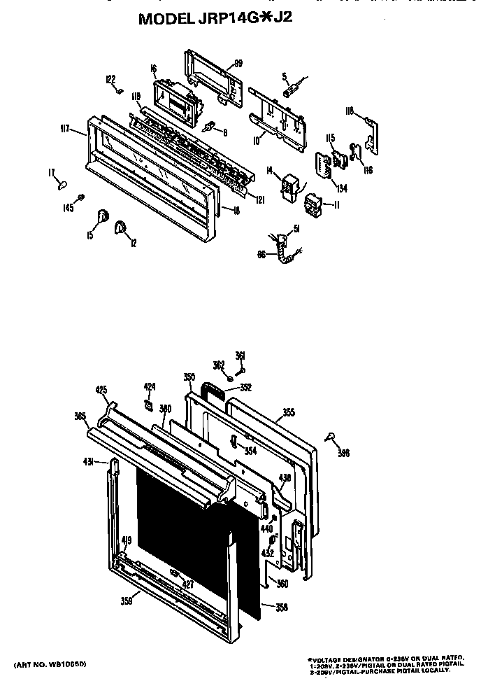 GE JRP14G*J2 controls diagram