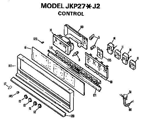 GE JKP27J2 controls diagram