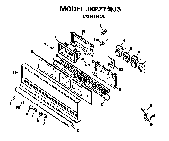 GE JKP27J3 control diagram