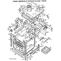 GE JMP26G*J3 main body/cooktop diagram