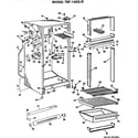 GE TBF14SGRL cabinet parts diagram