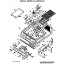 GE JSP49G1J2 cooktop/controls diagram