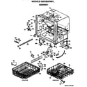 GE GSD3000W01 tub/racks diagram