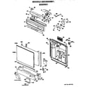 GE GSD3000W01 front/control panel diagram