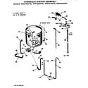 GE WWC8000FBL hydraulic system assembly diagram
