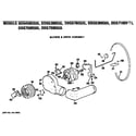 GE DDG5380GDL blower and drive assembly diagram