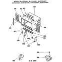 GE AVX21DAM1 cabinet assembly diagram