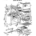 GE TBX18DJB cabinet parts diagram