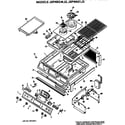 GE JSP49G1J3 cooktop/controls diagram