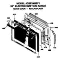 GE JGBP24GEF1 door diagram