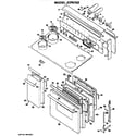 GE JCP6702 cooktop/controls diagram